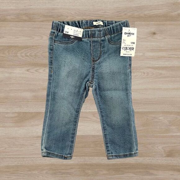 OshKosh Long Sleeve Tees and NWT Jeggings Bundle 12 months - Picture 9 of 15